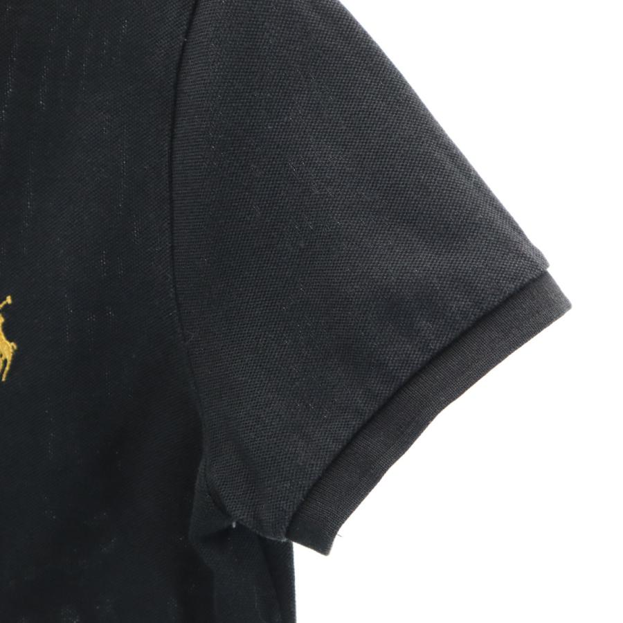 RALPH LAUREN ラルフローレン 半袖 ポロシャツ L ブラック レディース