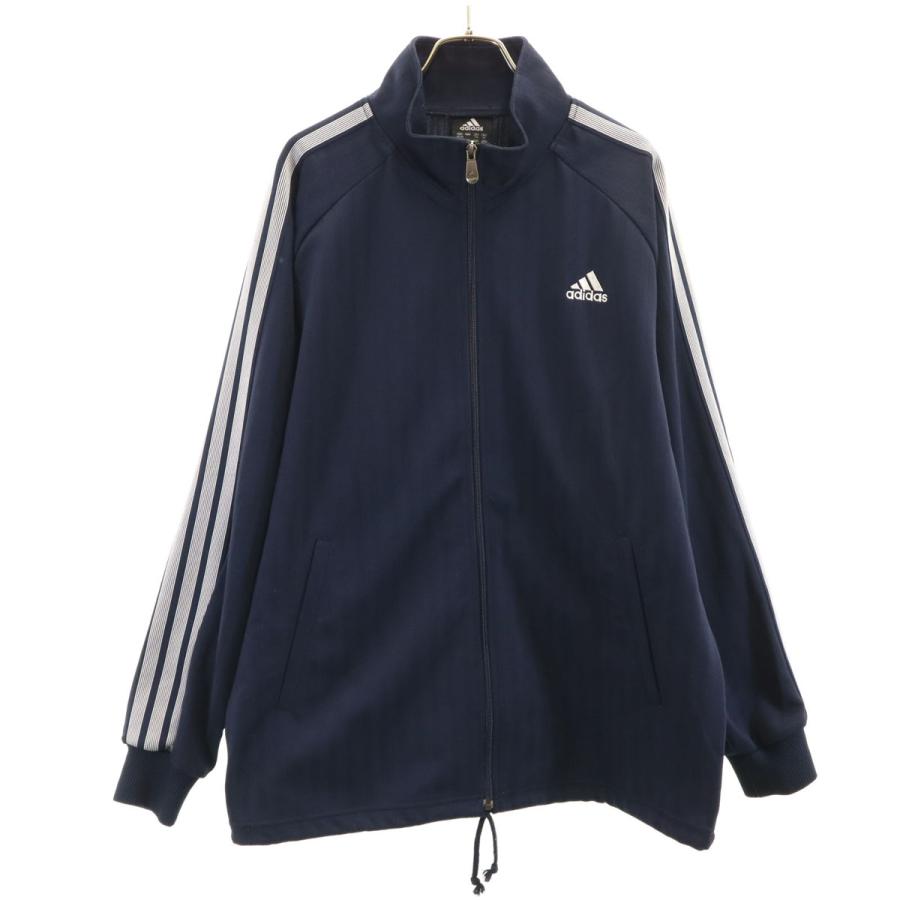メンズ adidas ネイビー ジャケット ストライプ
