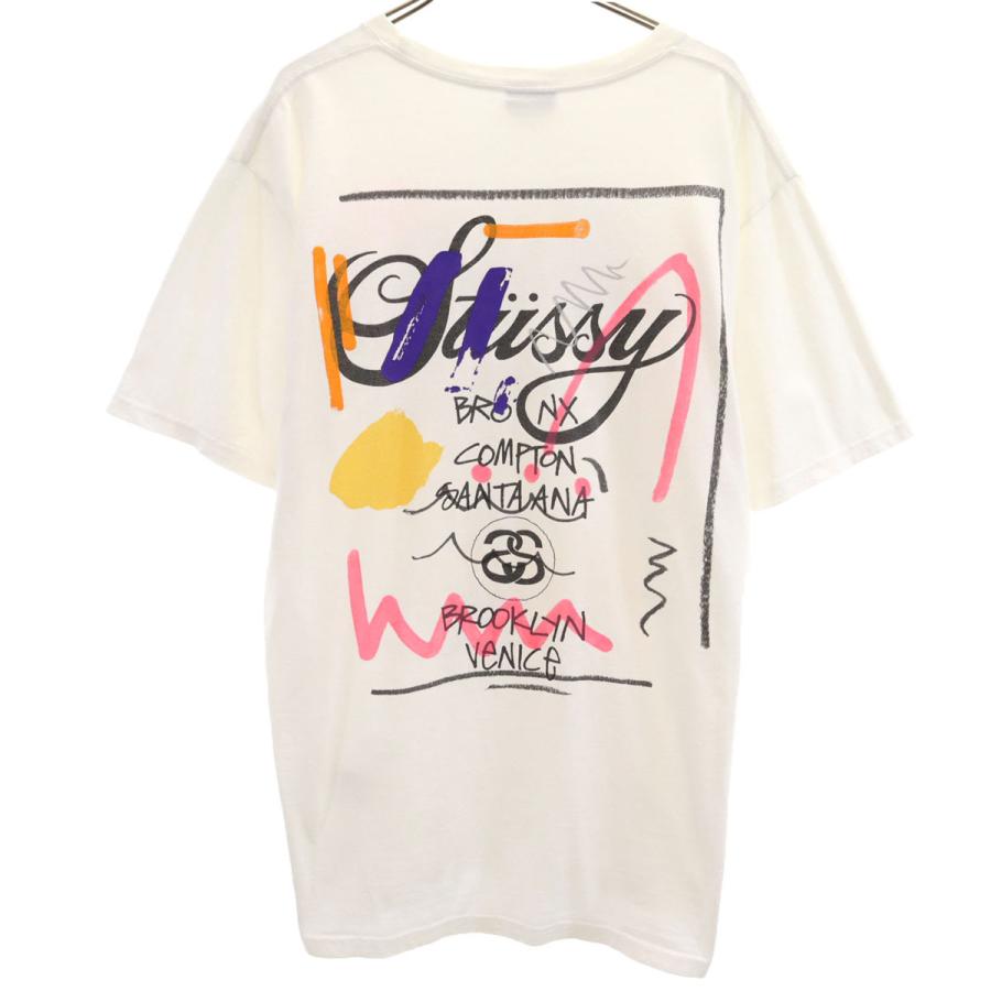 ステューシーStussy ホワイト Tシャツ Lサイズ　新品未使用 STUSSY（ステューシー） 半袖 Tシャツ L ホワイト メンズ 古着 中古