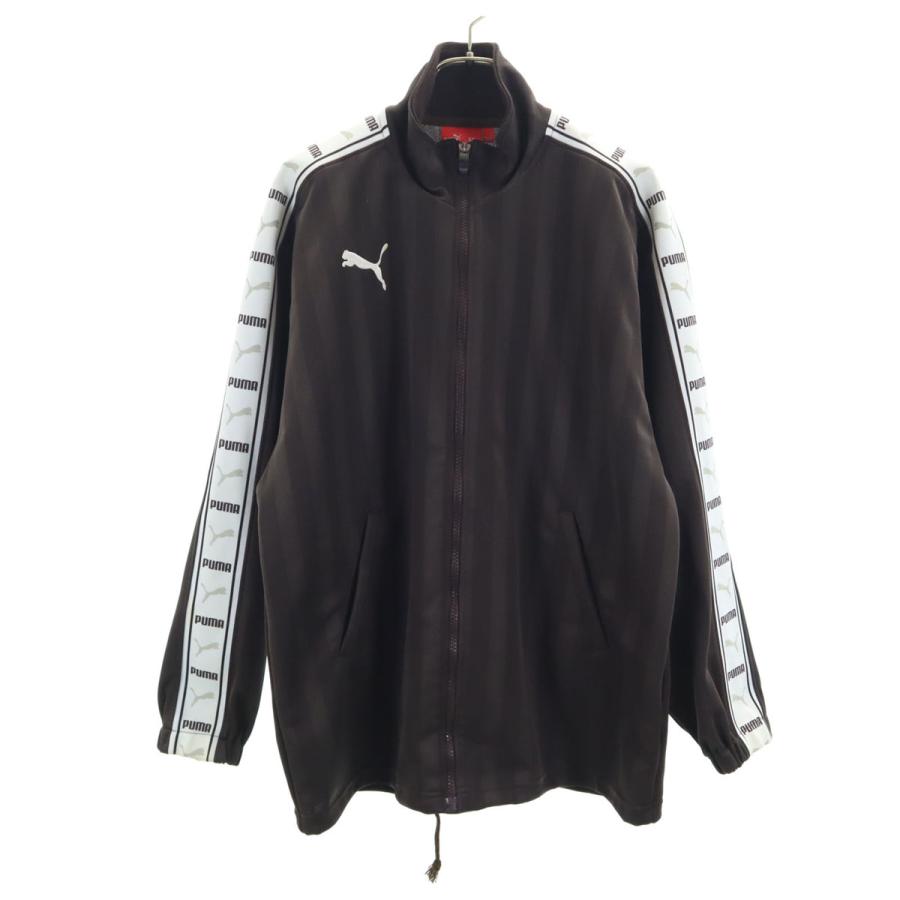 PUMA（プーマ） 日本製 ストライプ柄 トラックジャケット SS ブラウン