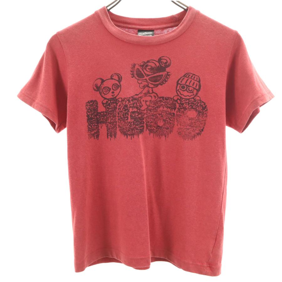 HYSTERIC GLAMOUR ヒス スカルプリント 半袖Tシャツ 赤 レッド HYSTERIC GLAMOUR（ヒステリックグラマー） 日本製 半袖 Tシャツ 140