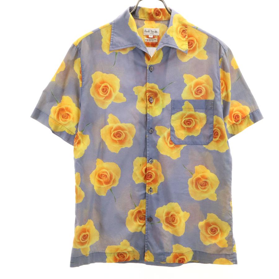 Paul Smith LONDON ポールスミスロンドン 日本製 花柄 半袖 オープン
