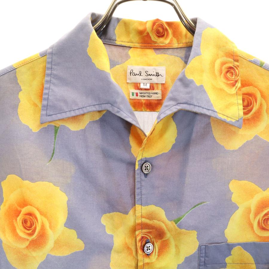 Paul Smith LONDON ポールスミスロンドン 日本製 花柄 半袖 オープン