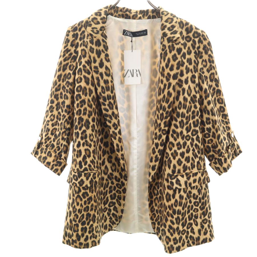 ZARA（ザラ） 未使用 レオパード ジャケット L ベージュ ブレザー