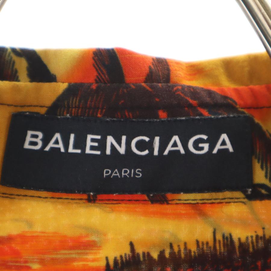 BALENCIAGA（バレンシアガ） 18ss パームツリー柄 半袖 ボタンダウン