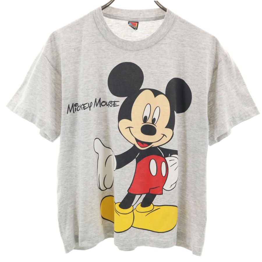 最終価格 90s 当時物 TDL ミッキー ミニー 総柄 Tシャツ ヴィンテージ MICKEY UNLIMITED ミッキー アンリミテッド 90s 日本製 オールド