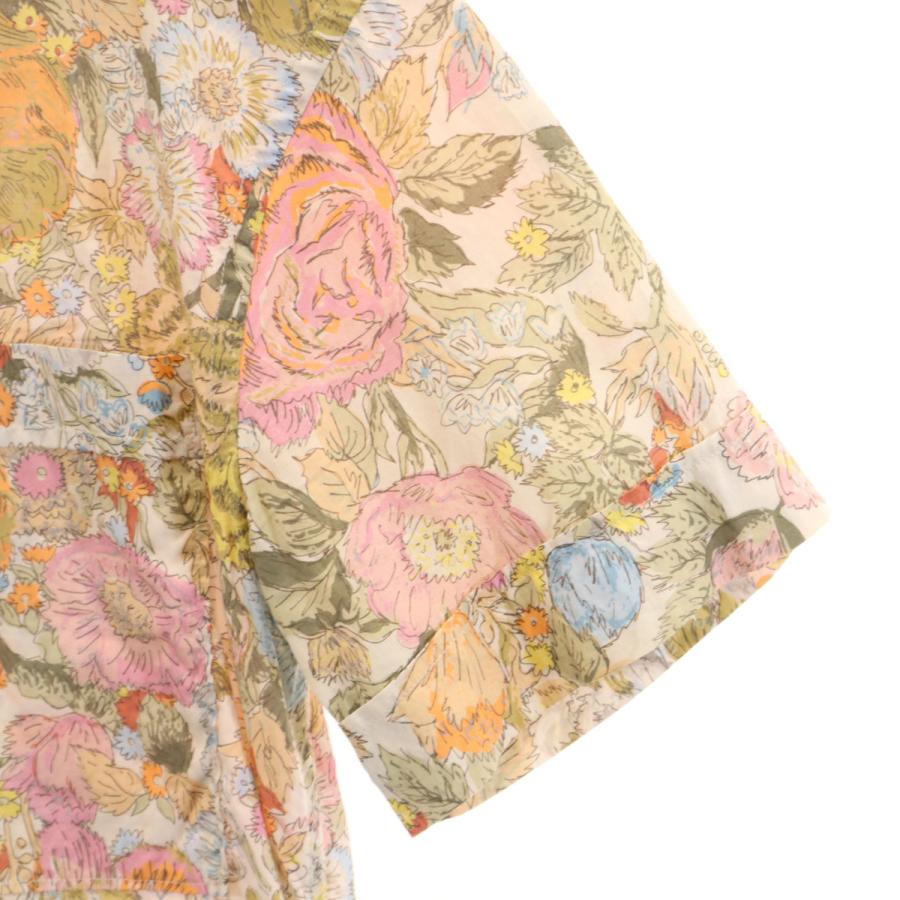 BURBERRY（バーバリー） 花柄 半袖 オープンカラーシャツ XS