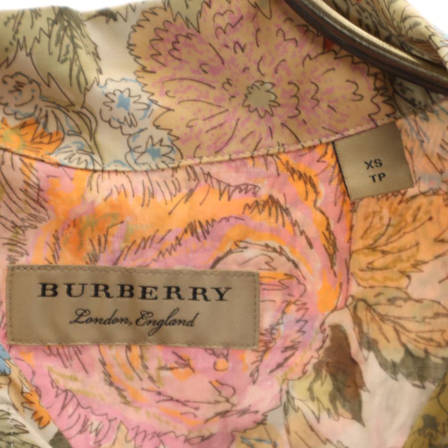 BURBERRY（バーバリー） 花柄 半袖 オープンカラーシャツ XS