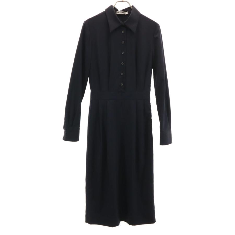 JIL SANDER（ジルサンダー） イタリア製 長袖 シャツワンピース 34