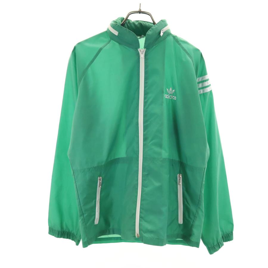 adidas アディダス 70s ヴィンテージ デサント製 ナイロンジャケット S グリーン メンズ adidas（アディダス） 70s ヴィンテージ デサント製 ナイロン