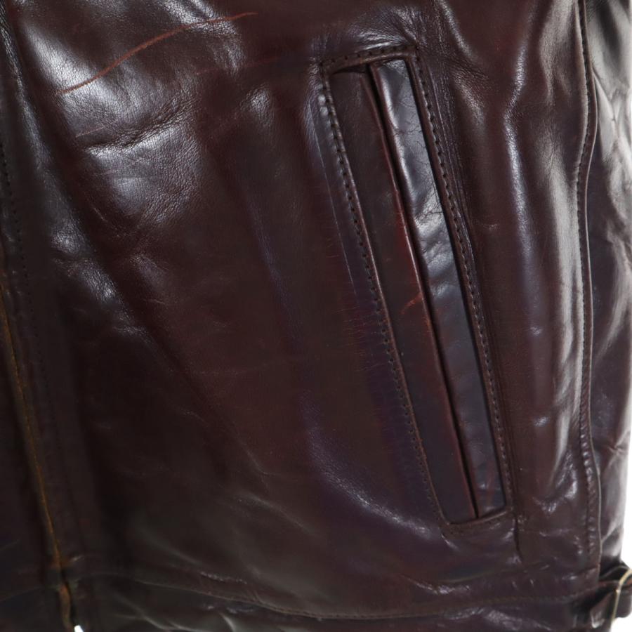 AERO LEATHER エアロレザー ハイウェイマン タロンジップ シングル