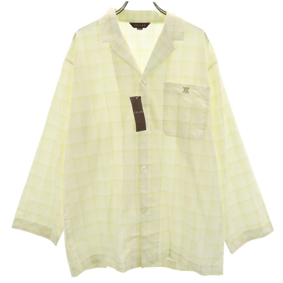 CELINE（セリーヌ） 未使用 日本製 チェック柄 長袖 ルームウェア