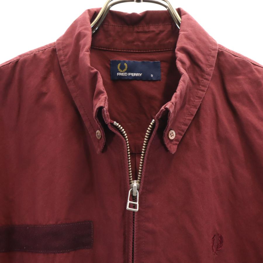 FRED PERRY（フレッドペリー） 長袖 フルジップ ボタンダウンシャツ S