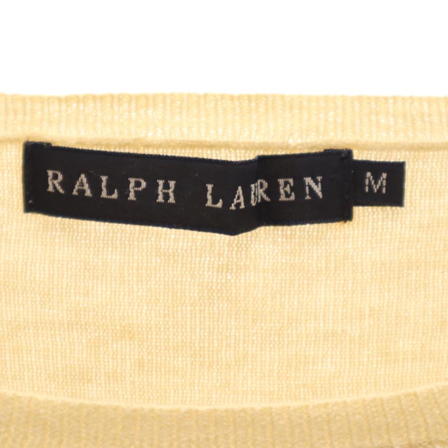 RALPH LAUREN ラルフローレン 半袖 ニット M ベージュ セーター