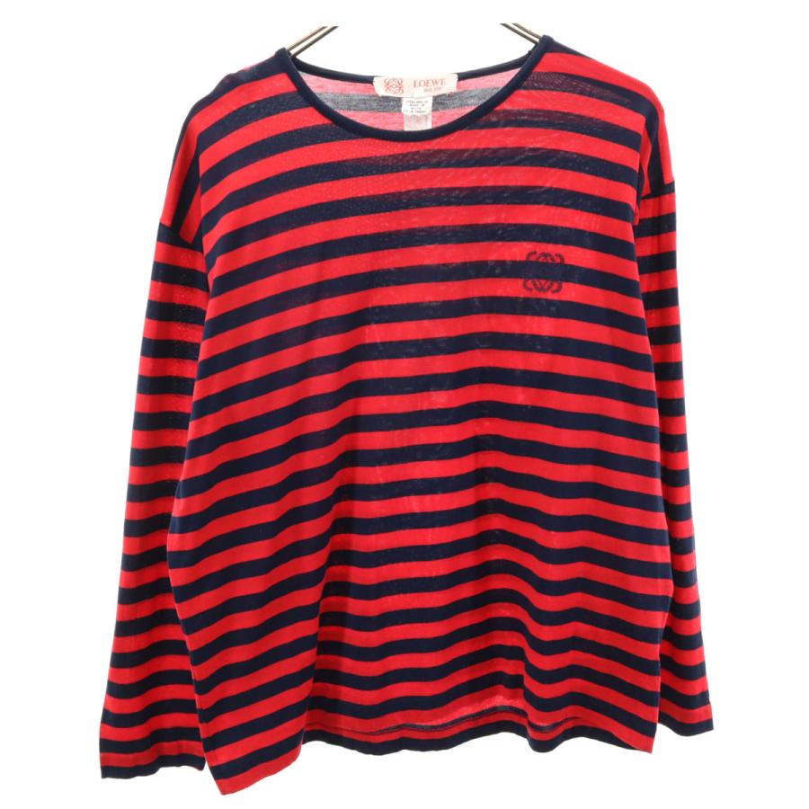 LOEWE（ロエベ） イタリア製 オールド ボーダー柄 長袖 Tシャツ M