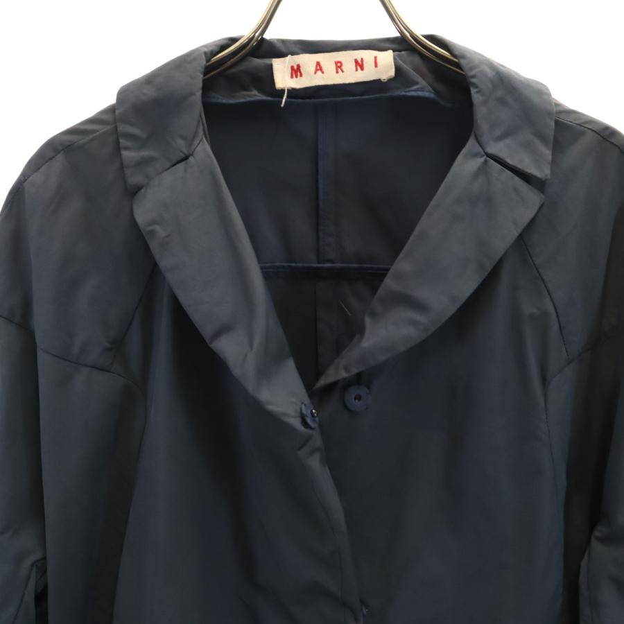 MARNI（マルニ） イタリア製 コート 42 ネイビー レディース 古着 中古