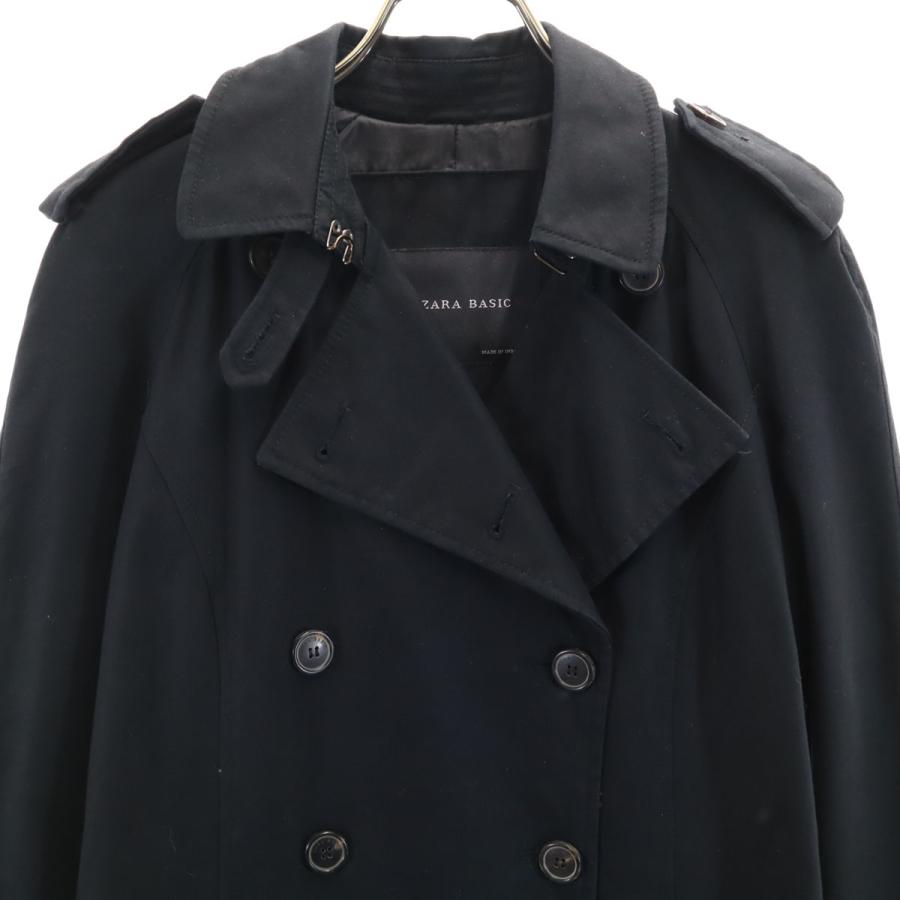ZARA BASIC（ザラベーシック） トレンチコート M ブラック レディース