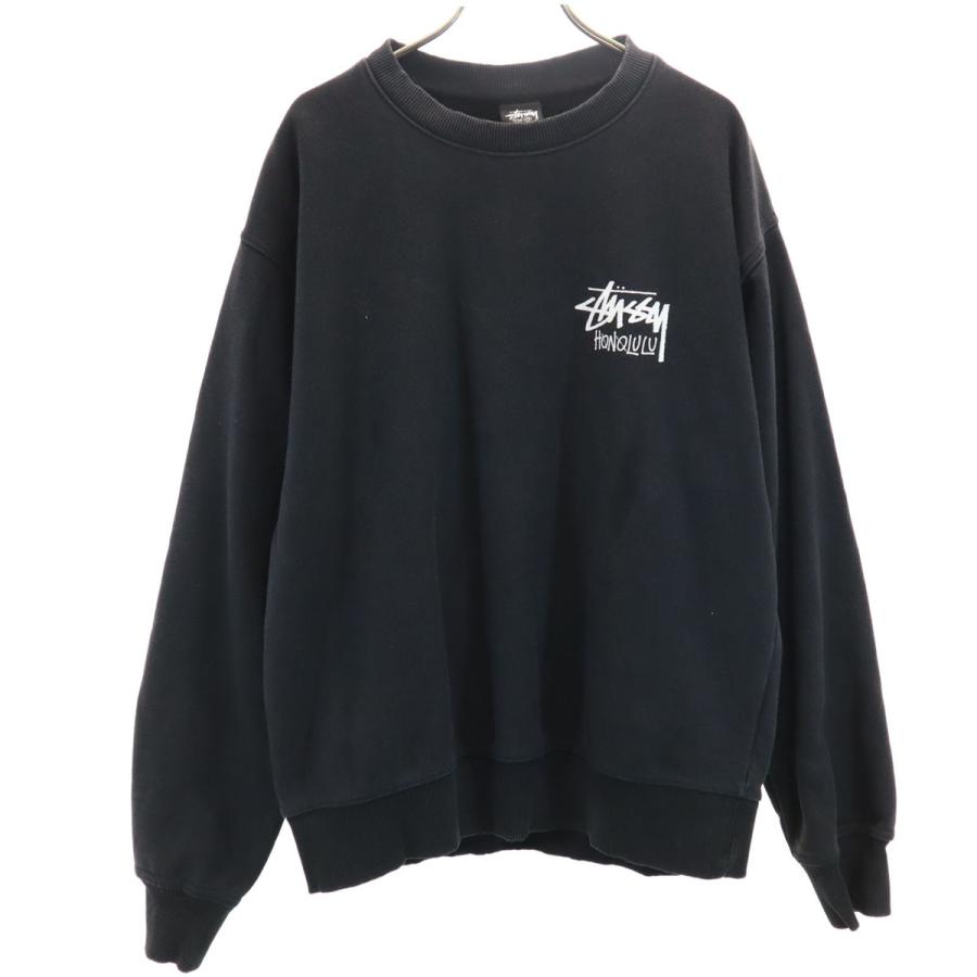 STUSSY（ステューシー） 長袖 スウェット トレーナー M ブラック 