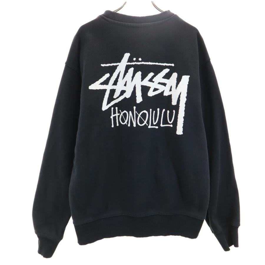 STUSSY（ステューシー） 長袖 スウェット トレーナー M ブラック 