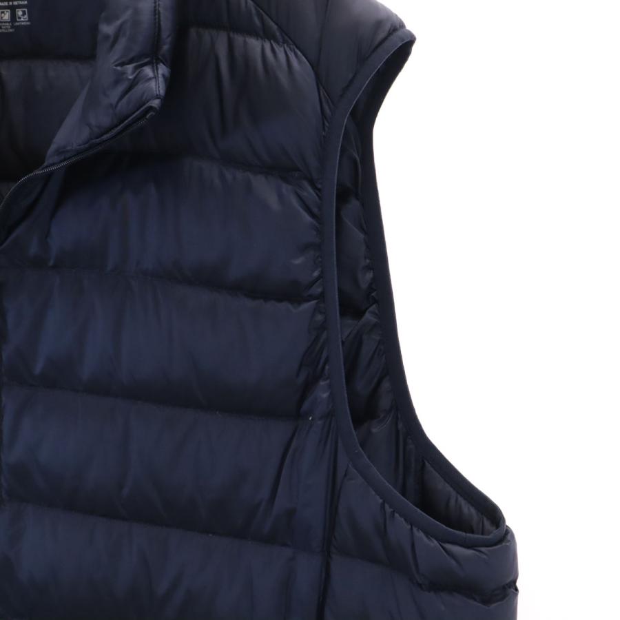 ユニクロ（UNIQLO） ウルトラライト ダウンベスト XL ネイビー メンズ