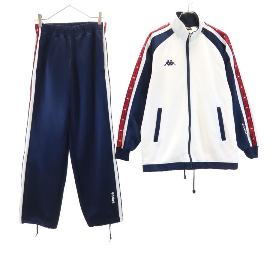 ★90s Kappa Sport トラックジャージ上下セットアップ(O)ネイビー Kappa（カッパ） トラックジャケット 上下セットアップ S ネイビー系