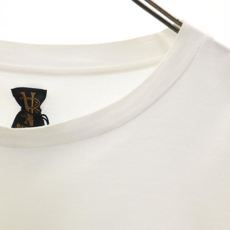 BATONER バトナー 日本製 長袖 Tシャツ 2 ホワイト ロンT メンズ 古着