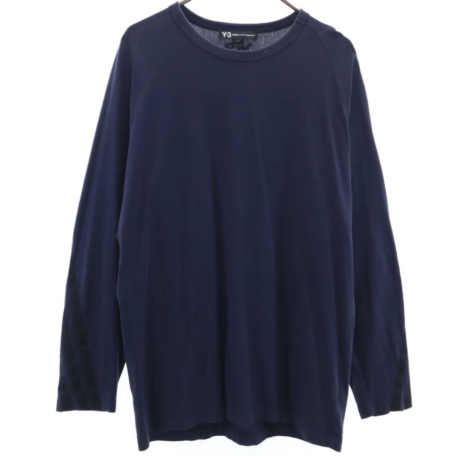 Y-3 ワイスリー 長袖 Tシャツ S ネイビー adidas×YOHJI YAMAMOTO