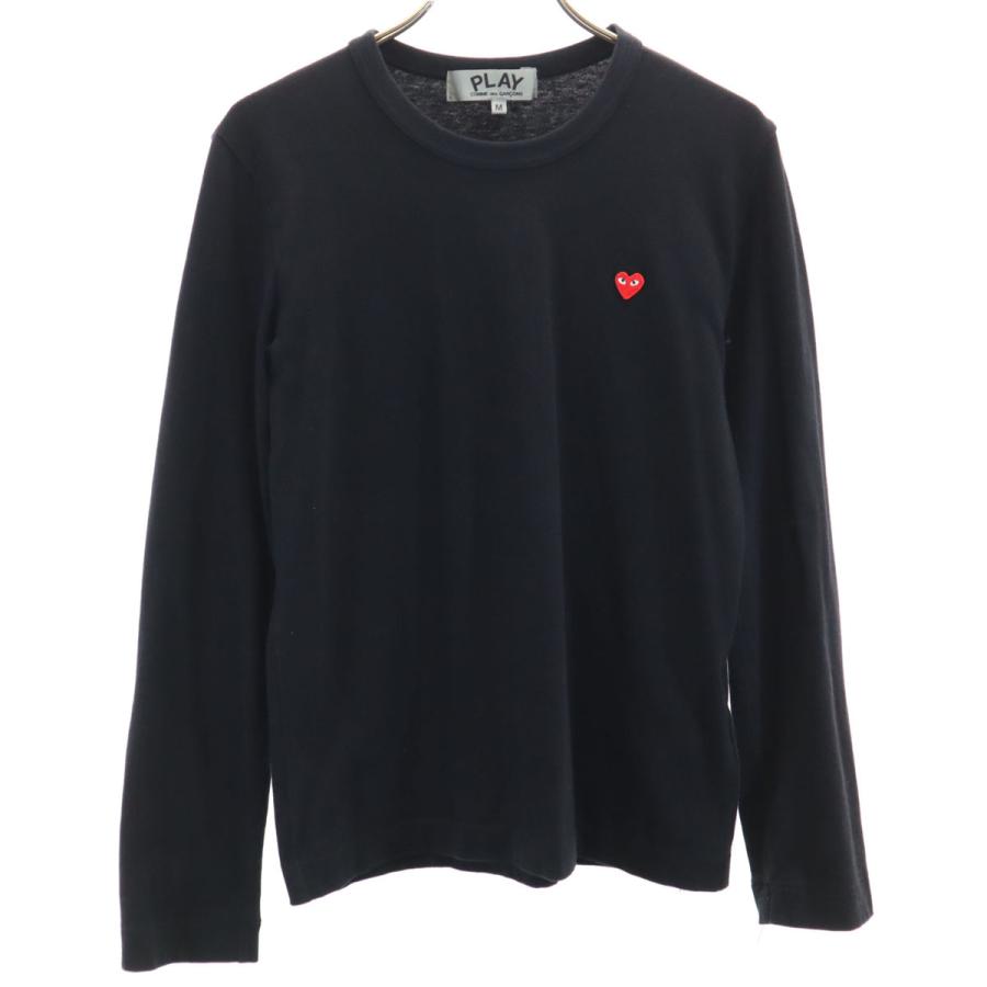 ［新品］PLAY COMME des GARCONS 長袖カットソー ブラック PLAY COMME des GARCONS プレイコムデギャルソン 2023年 日本製 長袖 T