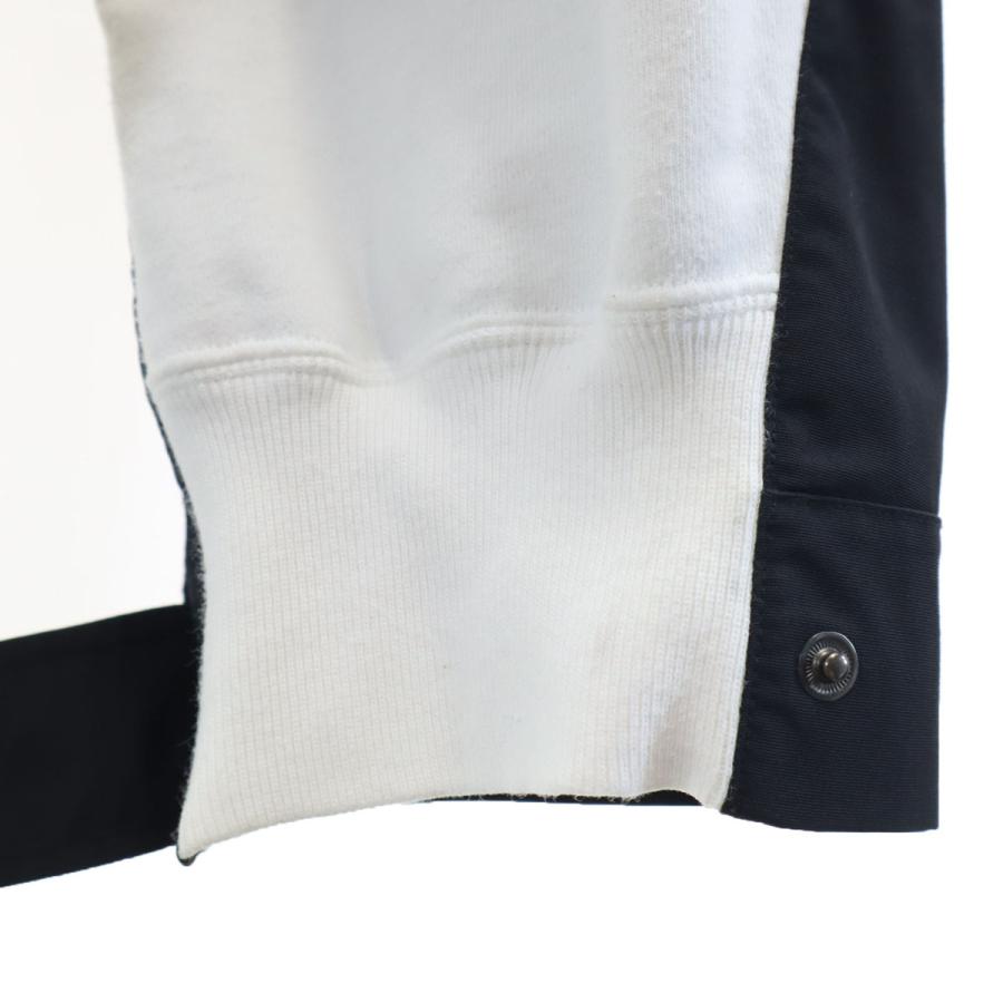 THE NORTH FACE ノースフェイス サカイ コラボ 長袖 スウェットパーカー XL ホワイト x sacai アウトドア NT6175SA メンズ 古着 中古