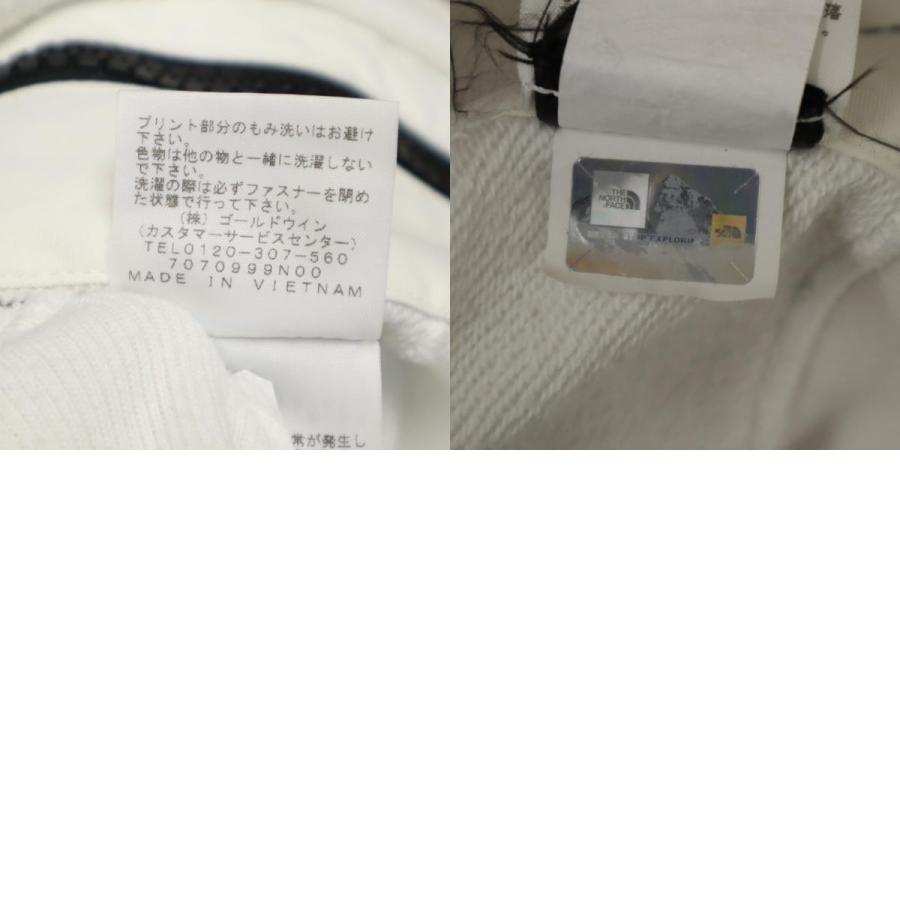 THE NORTH FACE ノースフェイス サカイ コラボ 長袖 スウェットパーカー XL ホワイト x sacai アウトドア NT6175SA メンズ 古着 中古