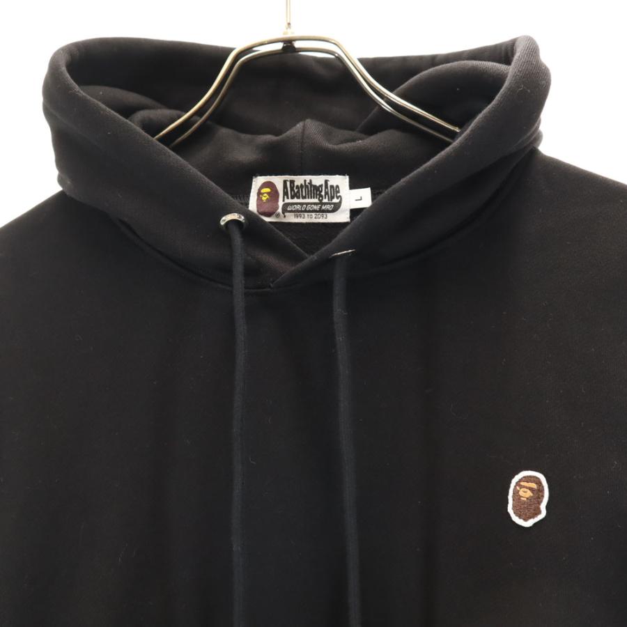 アベイシングエイプ 日本製 長袖 スウェット パーカー L ブラック A BATHING APE Classics メンズ A BATHING APE（アベイシングエイプ） 日本製 長袖 スウェットパーカー