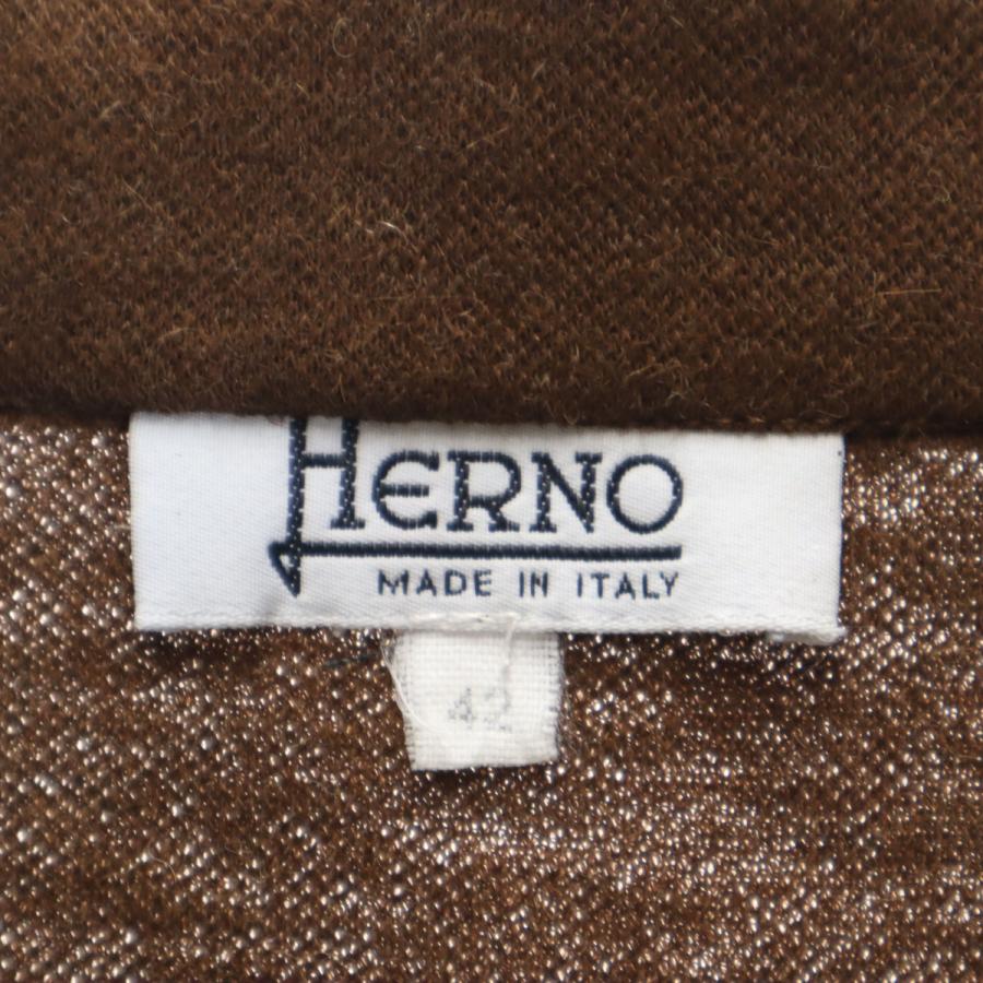 1990s OLD HERNO コットン　ベルテッドコート　イタリア製　ベージュ HERNO（ヘルノ） 90s イタリア製 オールド ウールコート 上下