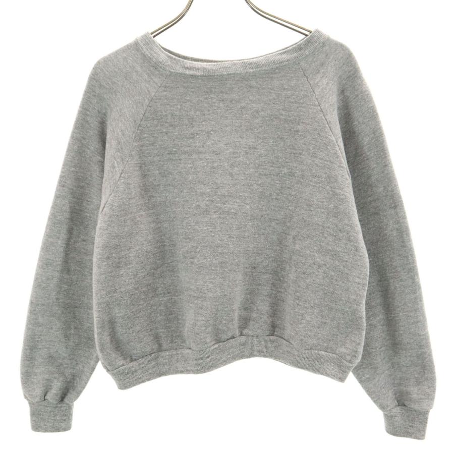 VINTAGE ヴィンテージ 70s USA製 ラグラン スウェット XL グレー ヴィンスエ 裏起毛 レディース VINTAGE ヴィンテージ 70s USA製 ラグラン スウェット XL グレー