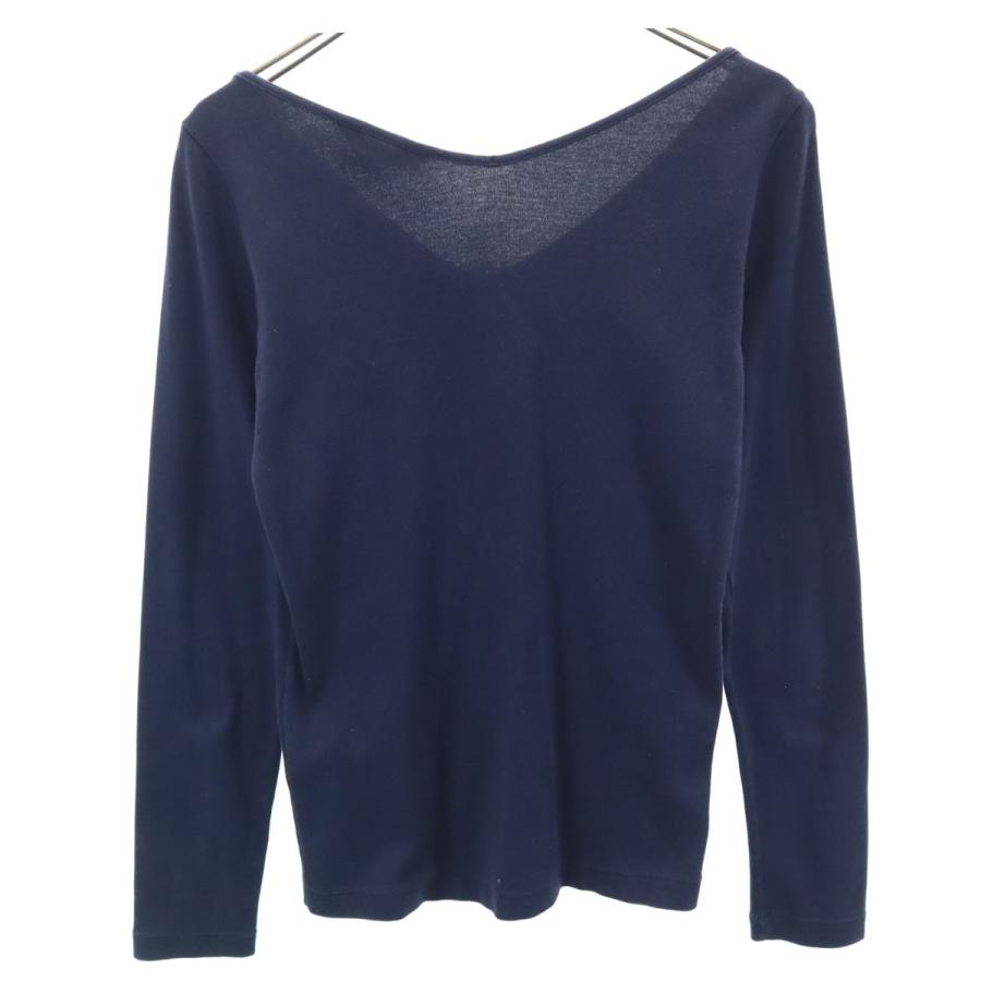 新品♡AURALEE オーラリー カットソー IENA 別注 Vネック AURALEE オーラリー イエナ別注 長袖 Vネック カットソー 1 ネイビー
