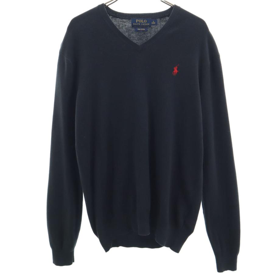 ‼️新品未使用‼️ 最高級 ピマコットン ラルフローレン セーター ニット　3571 POLO RALPH LAUREN（ポロ・ラルフローレン） 長袖 ピマコットン V