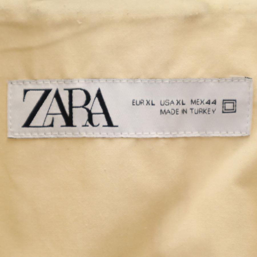 ZARA（ザラ） ストライプ柄 ブルゾン XL ベージュ ジャケット メンズ 