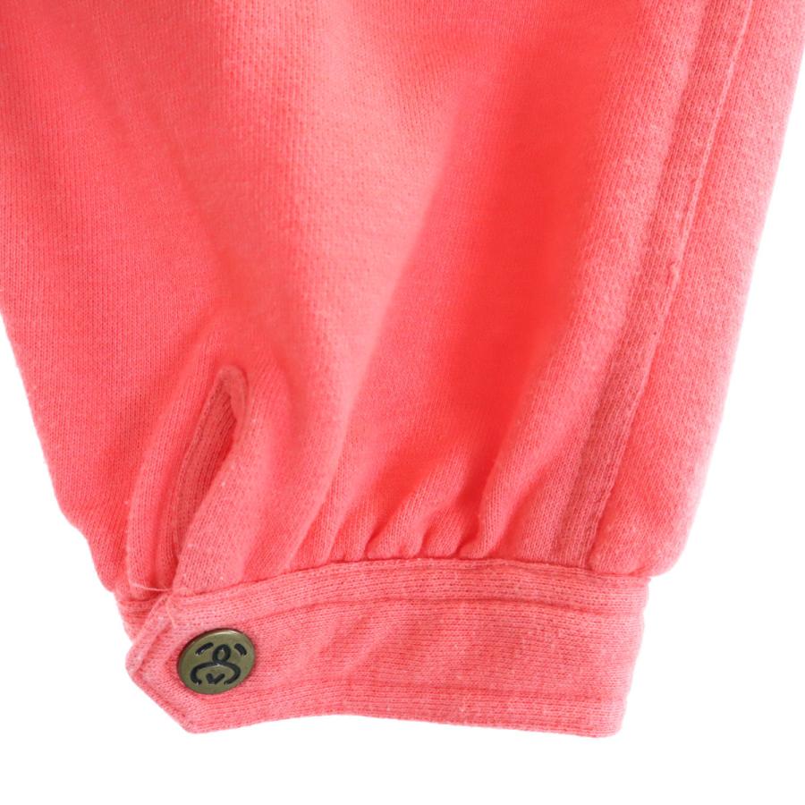 STUSSY - 古着 STUSSY ステューシー 7分袖 スウェット ブルゾン S ピンク ジャケット レディース STUSSY（ステューシー） 7分袖 スウェット ブルゾン S ピンク