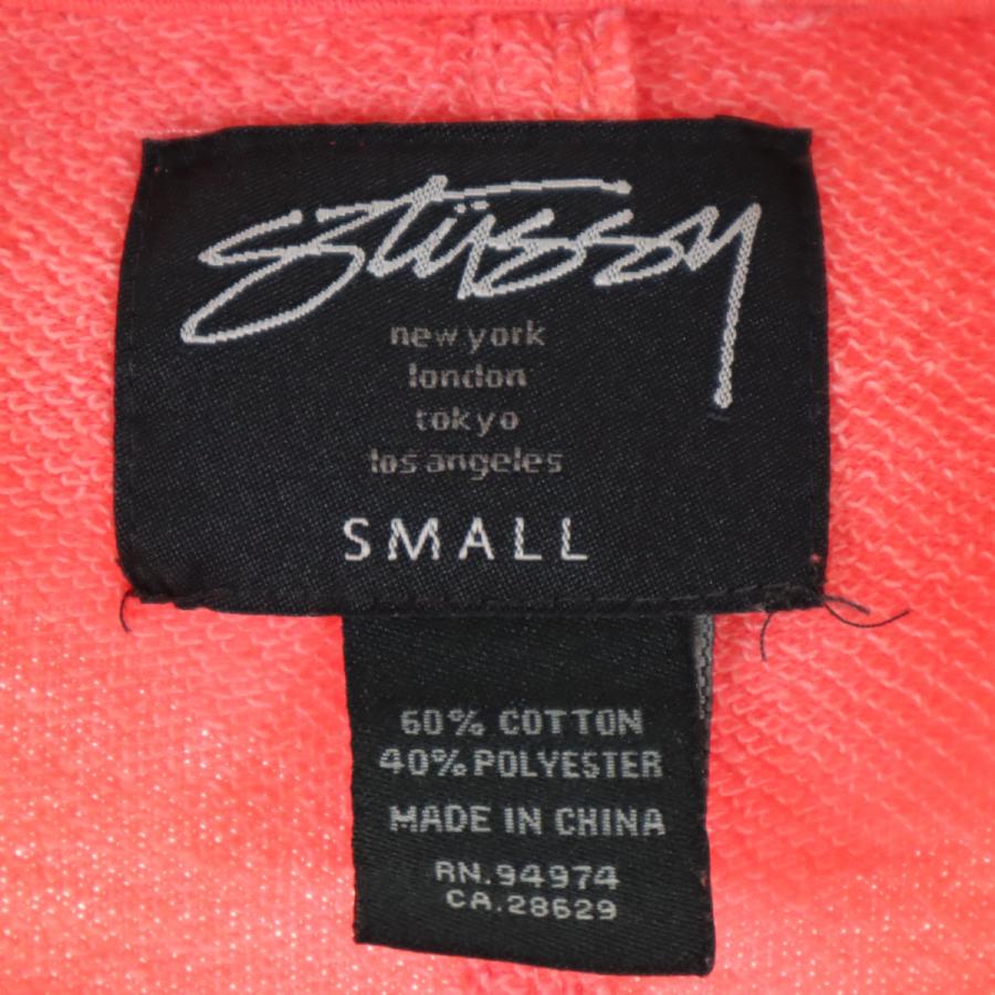 STUSSY（ステューシー） 7分袖 スウェット ブルゾン S ピンク