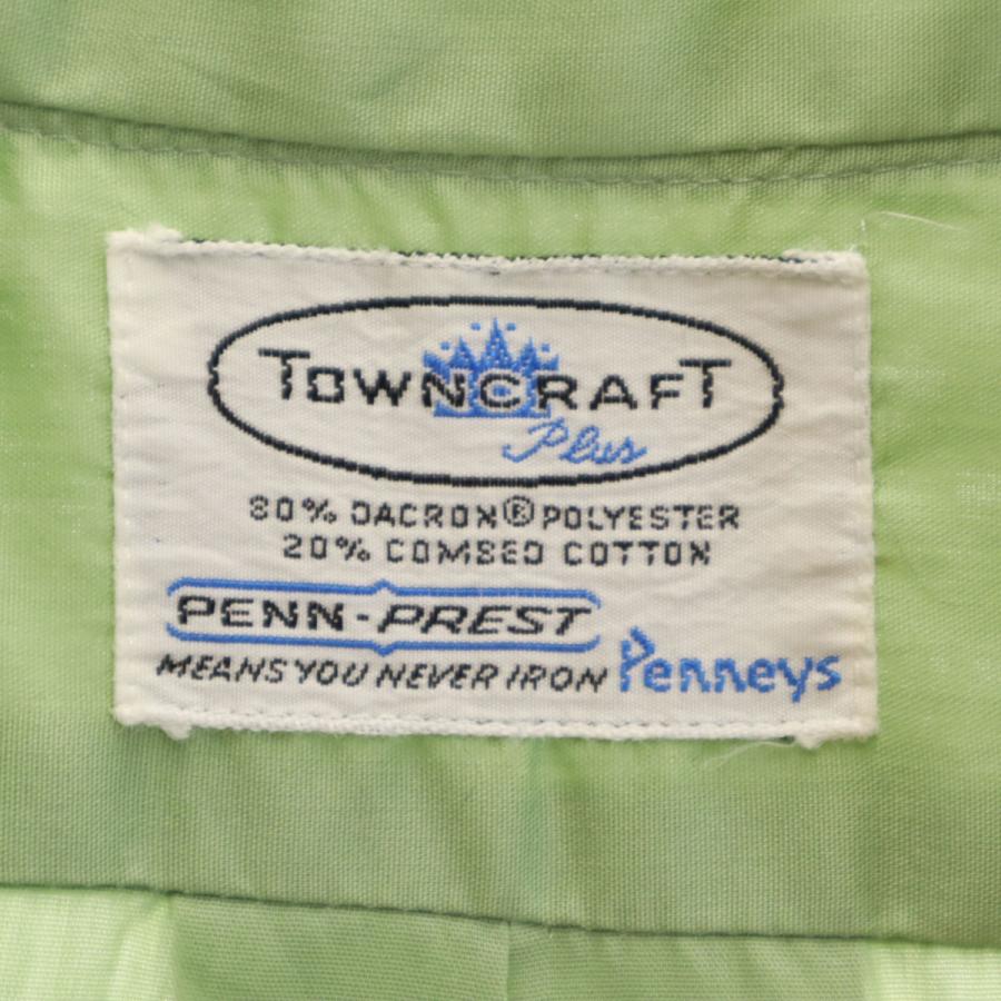 TOWNCRAFT（タウンクラフト） 70s ヴィンテージ 半袖 シャツ 黄緑