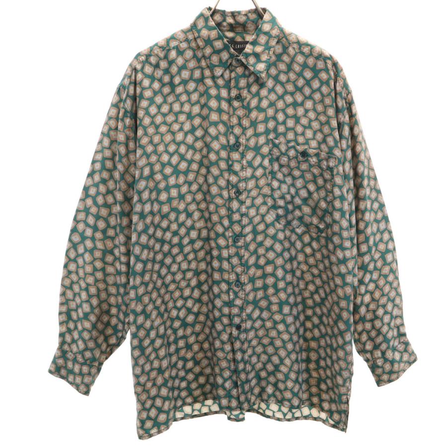 ONIKI ONIKI その他 長袖シャツ コットン マルチカラー メンズ M【古着】【中古】 オレグカッシーニ シルク 総柄 長袖 シャツ M グリーン メンズ 古着