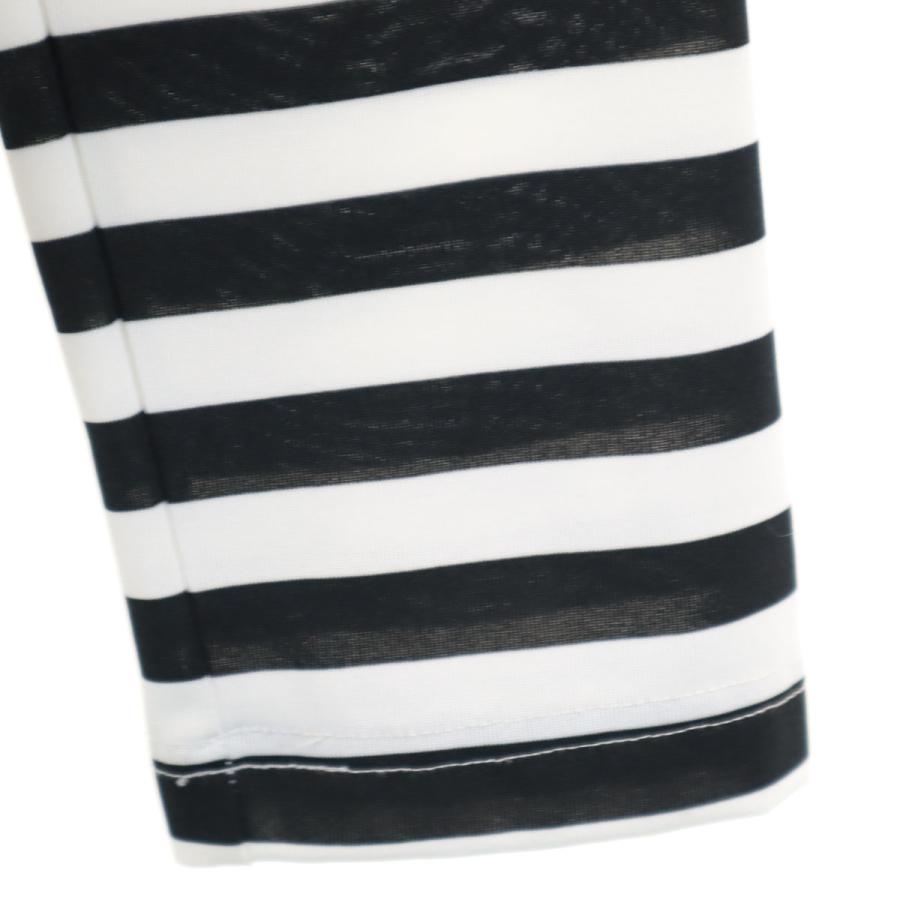 COMME des GARCONS - 古着 COMME des GARCONS コムデギャルソン 2022年 日本製 ボーダー柄 長袖 Tシャツ S ブラック ロンT レディース COMME des GARCONS コムデギャルソン 2022年 日本製 ボーダー柄