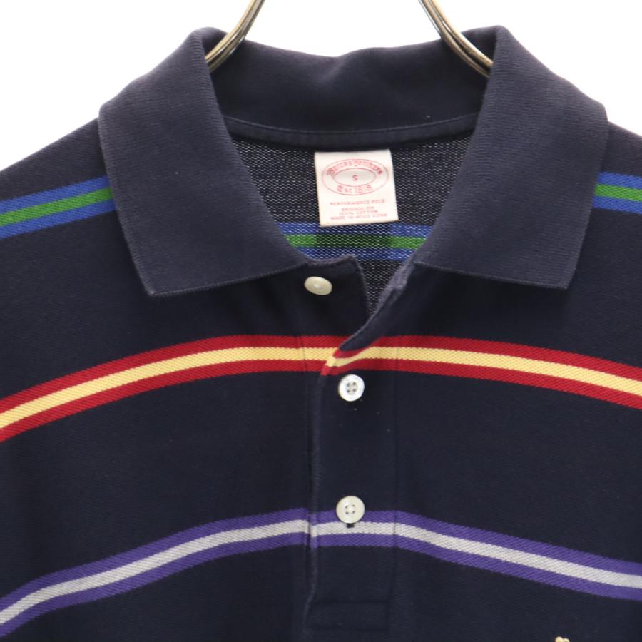 BROOKS BROTHERS（ブルックスブラザーズ） ボーダー柄 長袖 ポロシャツ