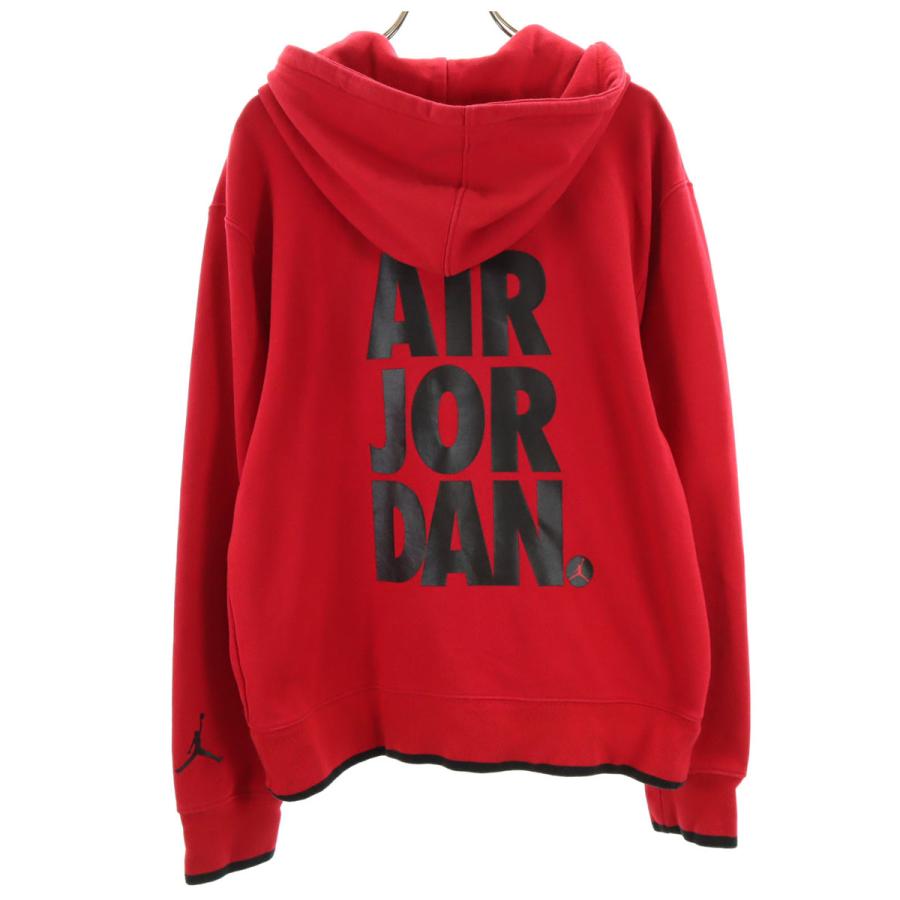 AIR JORDAN エアジョーダン 長袖 スウェットパーカー S レッド NIKE
