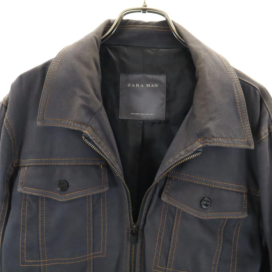 【新品未使用】ザラ ZARA ジップブルゾン クロップドジャケット ブラック M ZARA ブラッククロップドジャケット