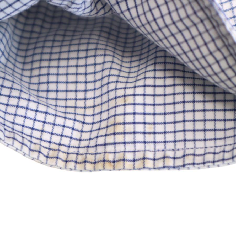 HERMES（エルメス） フランス製 チェック柄 長袖 ボタンダウンシャツ