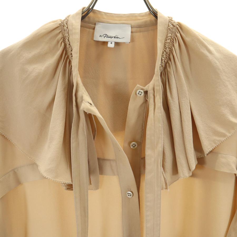 3.1 Phillip Lim - 古着 3.1 Phillip Lim 3.1フィリップリム シルク 長袖 ブラウス 4 ベージュ シャツ レディース 3.1 Phillip Lim 3.1フィリップリム シルク 長袖 ブラウス 4