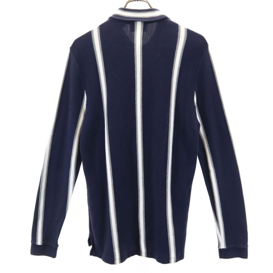 LACOSTE（ラコステ） フランス製 ストライプ柄 長袖 ポロシャツ 3