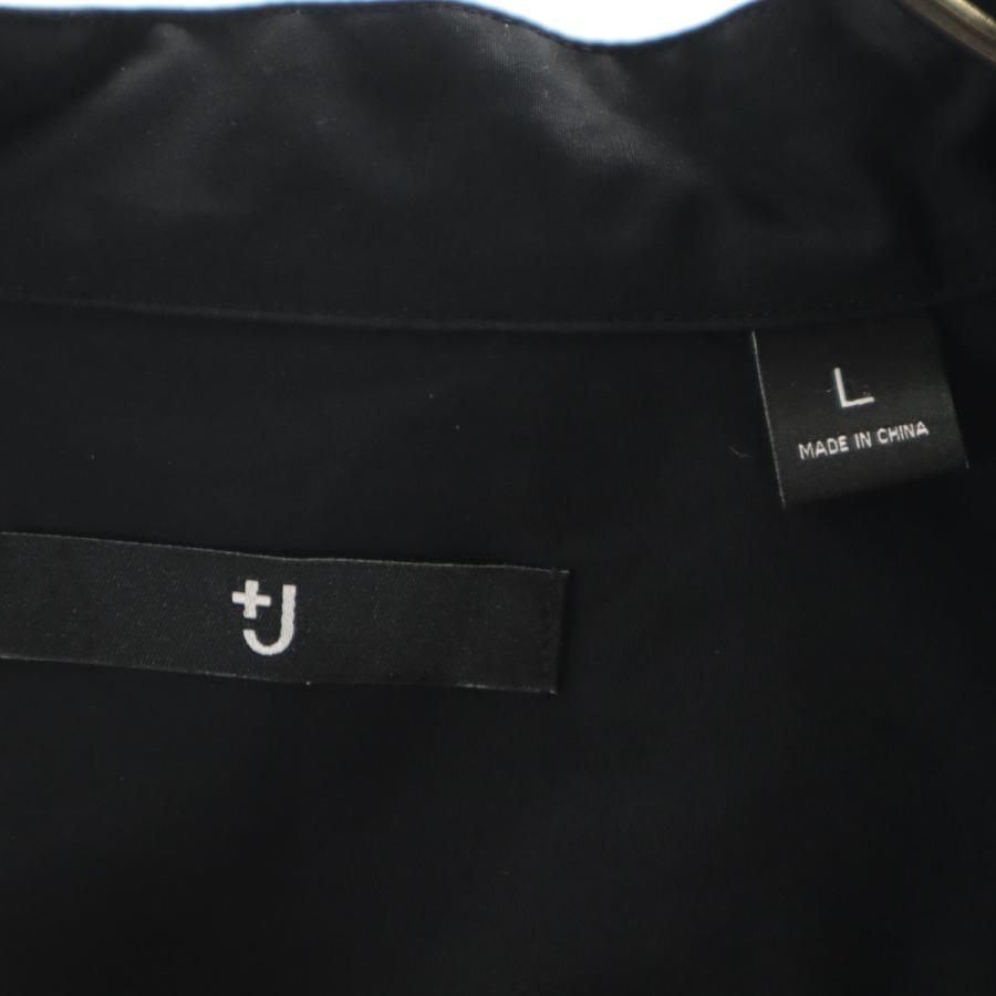 UNIQLO +J ユニクロ プラスジェイ 長袖 バンドカラーシャツ L ブラック