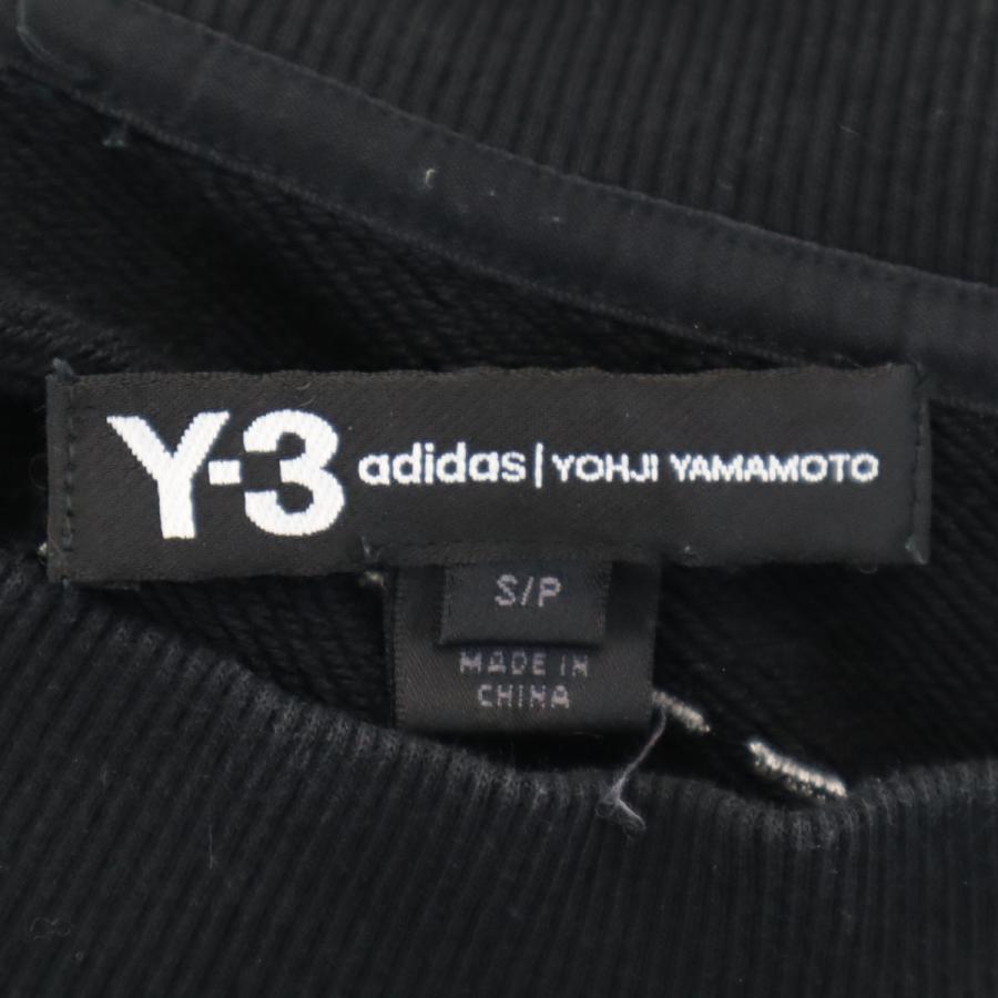 Y-3 ワイスリー バックプリント 長袖 プリント スウェット S ブラック