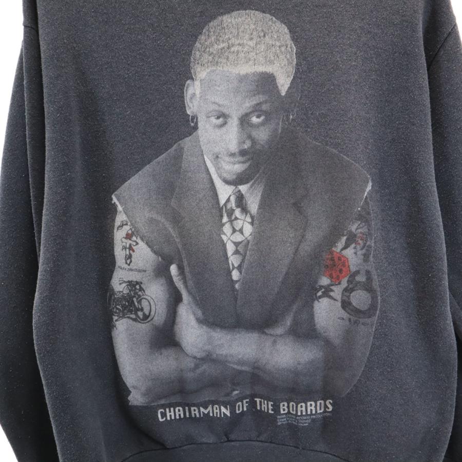 古着 DELTA デルタ 90s オールド ロッドマン デニスロッドマン 長袖 スウェット M グレー Dennis Rodman 裏起毛 メンズ DELTA デルタ 90s オールド ロッドマン デニスロッドマン 長袖